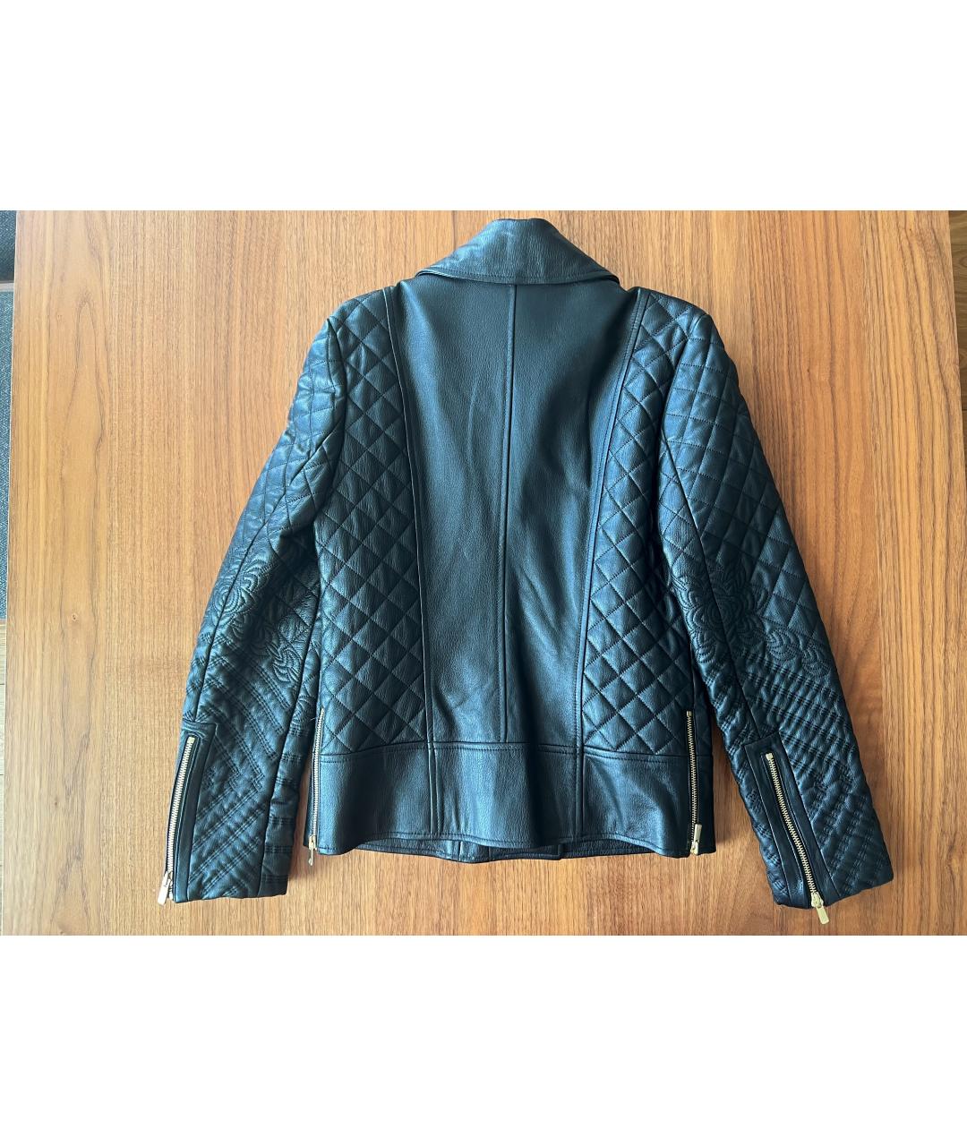 Shanghai Tang Черная кожаная куртка, фото 5