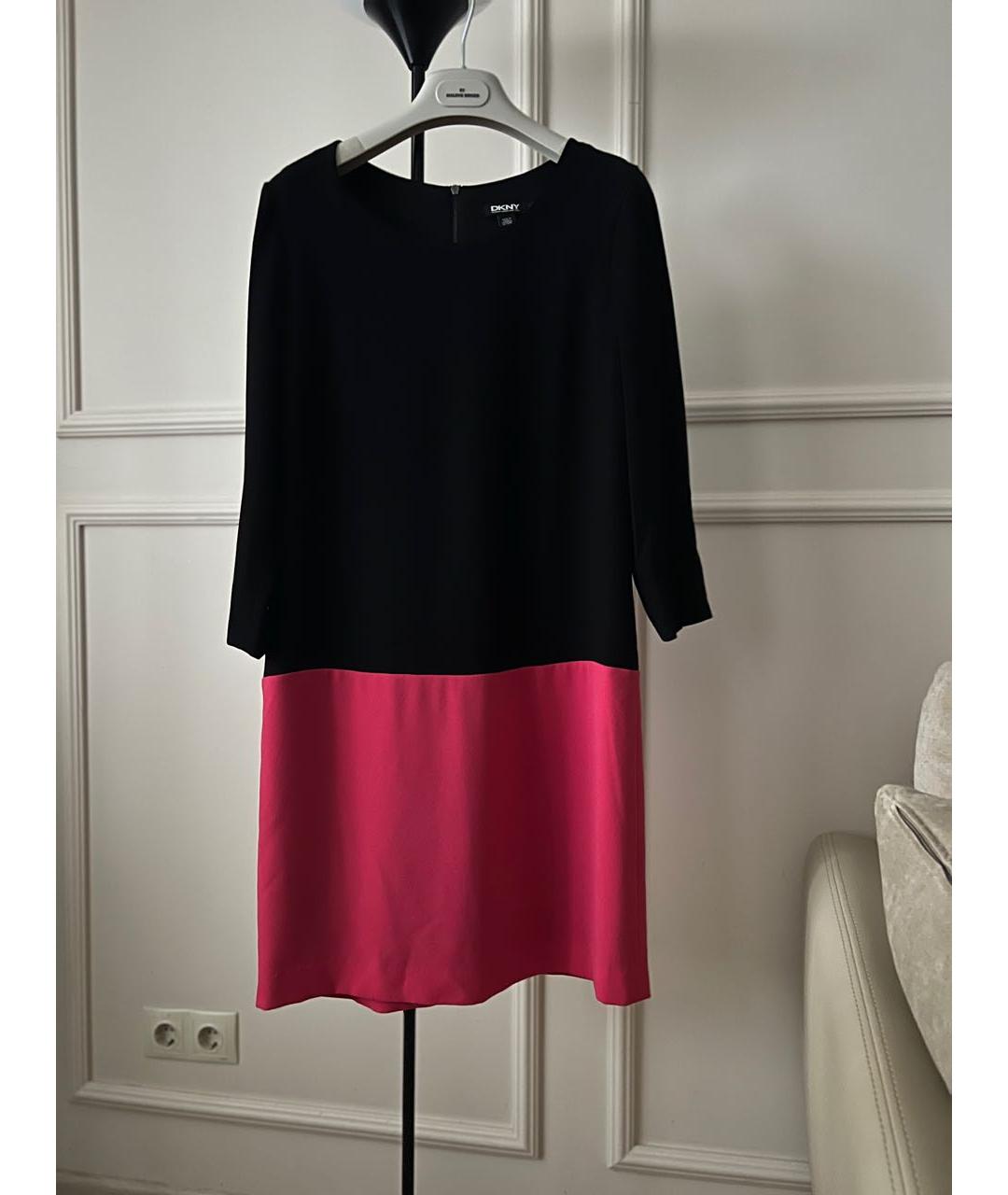 DKNY Хаки креповое повседневное платье, фото 4
