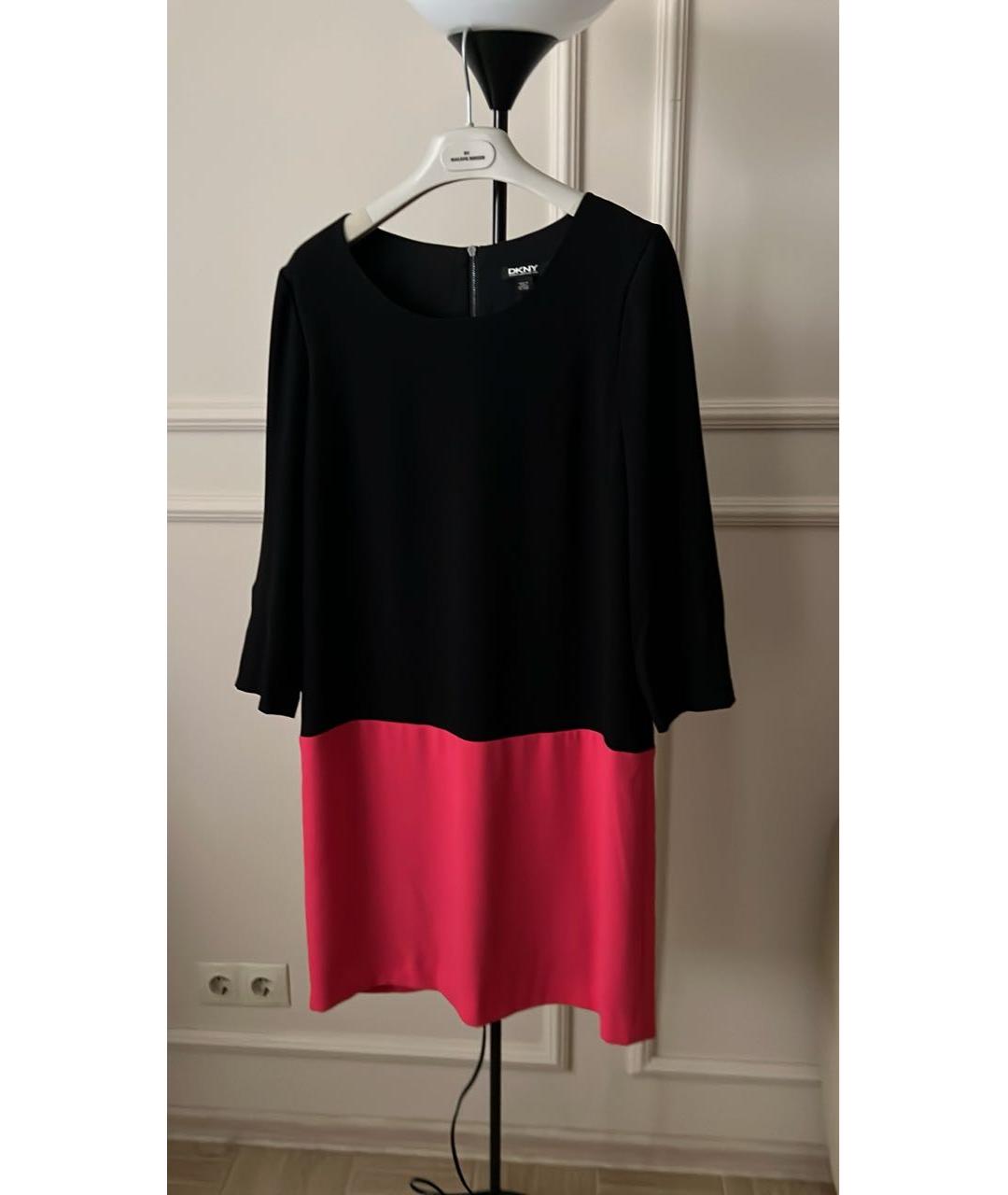 DKNY Хаки креповое повседневное платье, фото 4