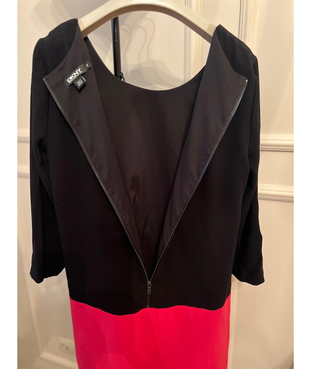 DKNY Хаки креповое повседневное платье, фото 5
