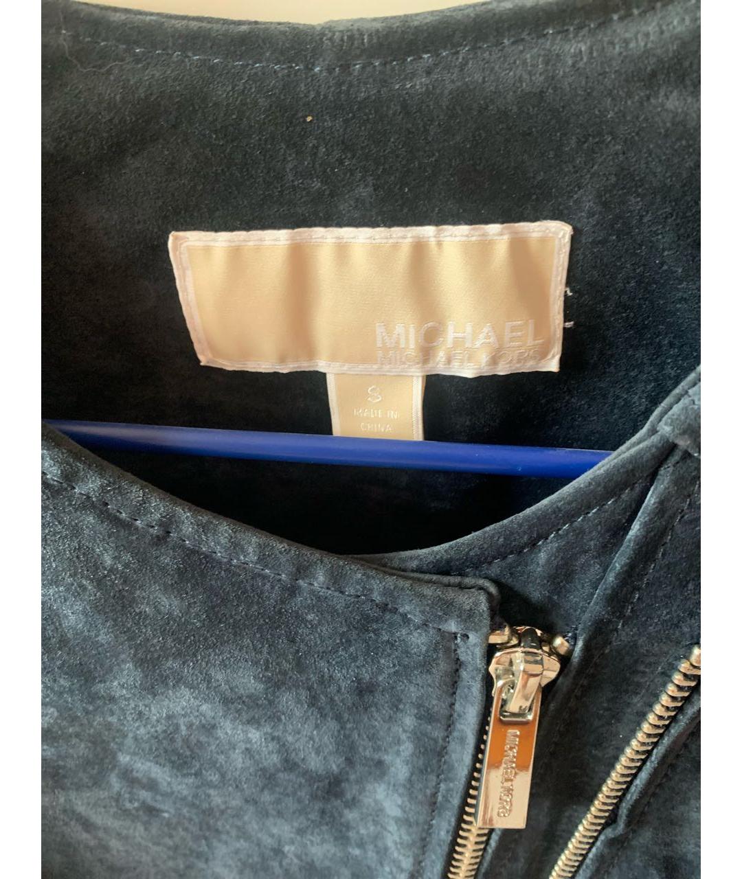 MICHAEL KORS Синяя замшевая куртка, фото 3
