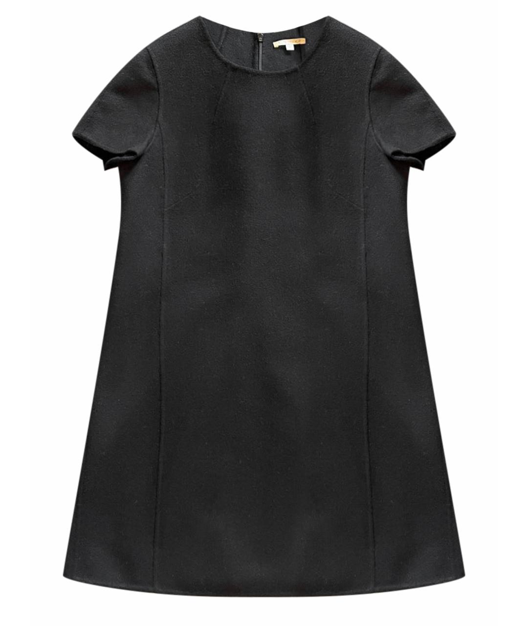 PAULE KA Черное шерстяное повседневное платье, фото 1