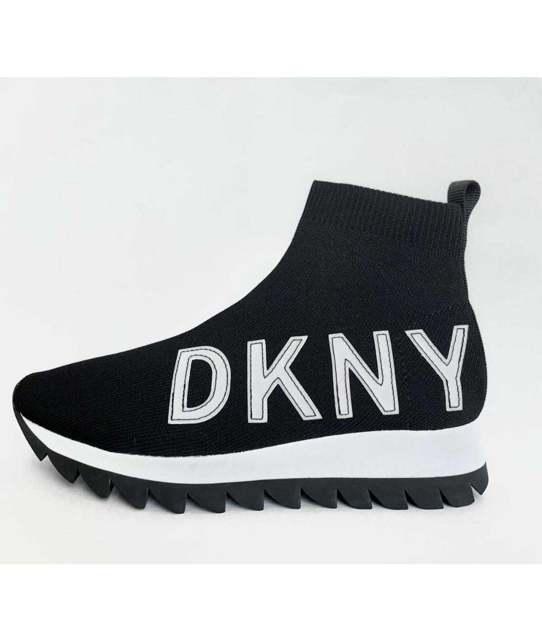 DKNY Черные текстильные кроссовки, фото 5