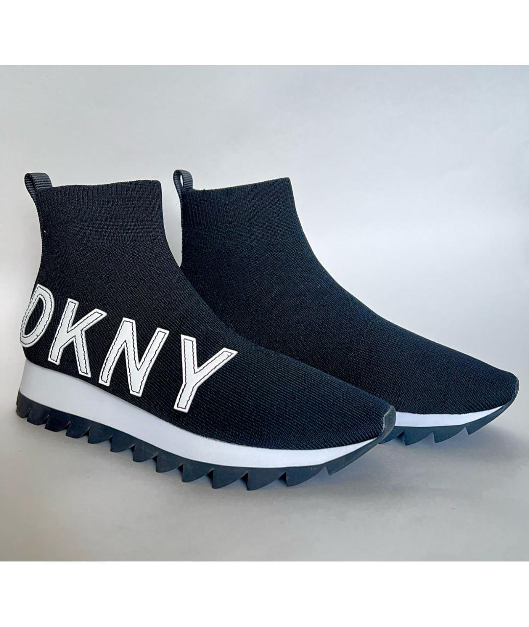 DKNY Черные текстильные кроссовки, фото 2