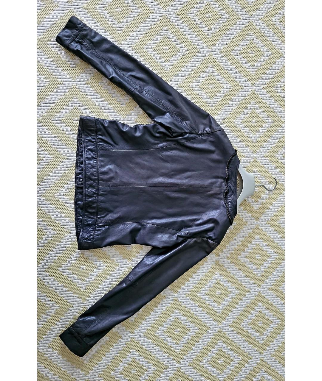 MICHAEL KORS Коричневая кожаная куртка, фото 2