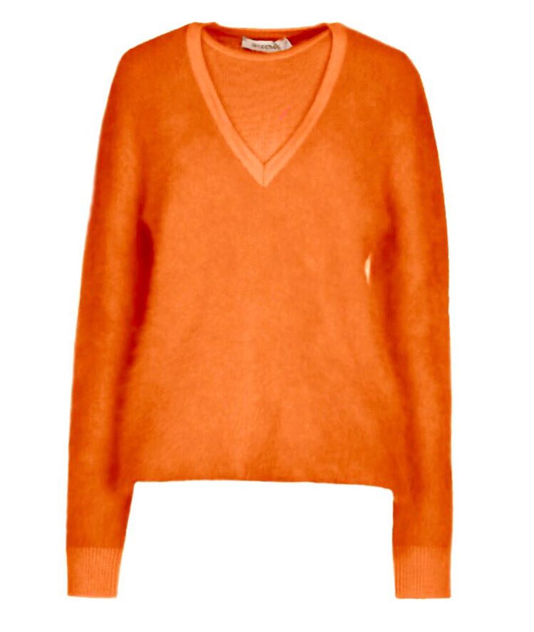 SPORTMAX Оранжевый шерстяной джемпер / свитер, фото 1