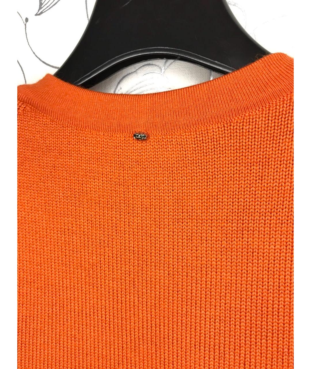 SPORTMAX Оранжевый шерстяной джемпер / свитер, фото 4