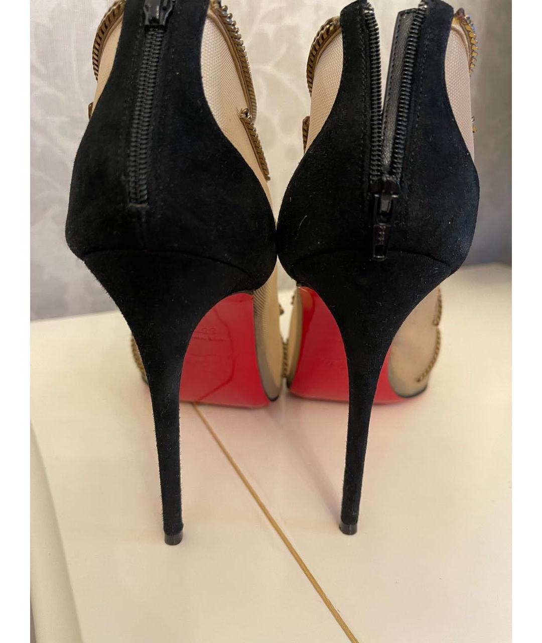 CHRISTIAN LOUBOUTIN Черные босоножки, фото 3