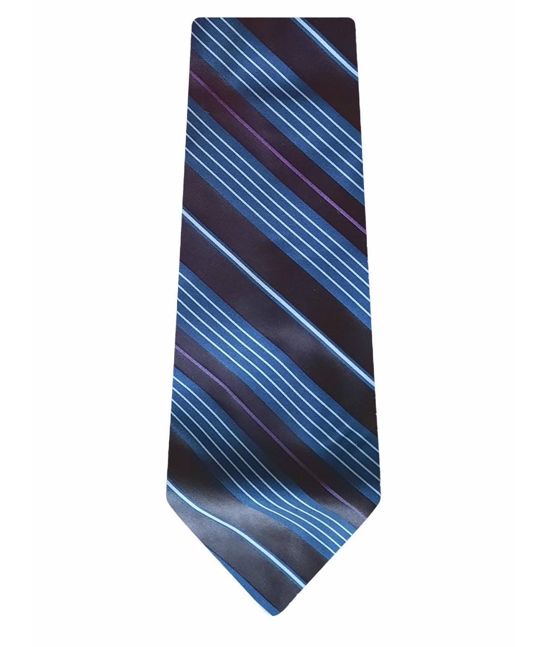 VALENTINO Коричневый шелковый галстук, фото 1