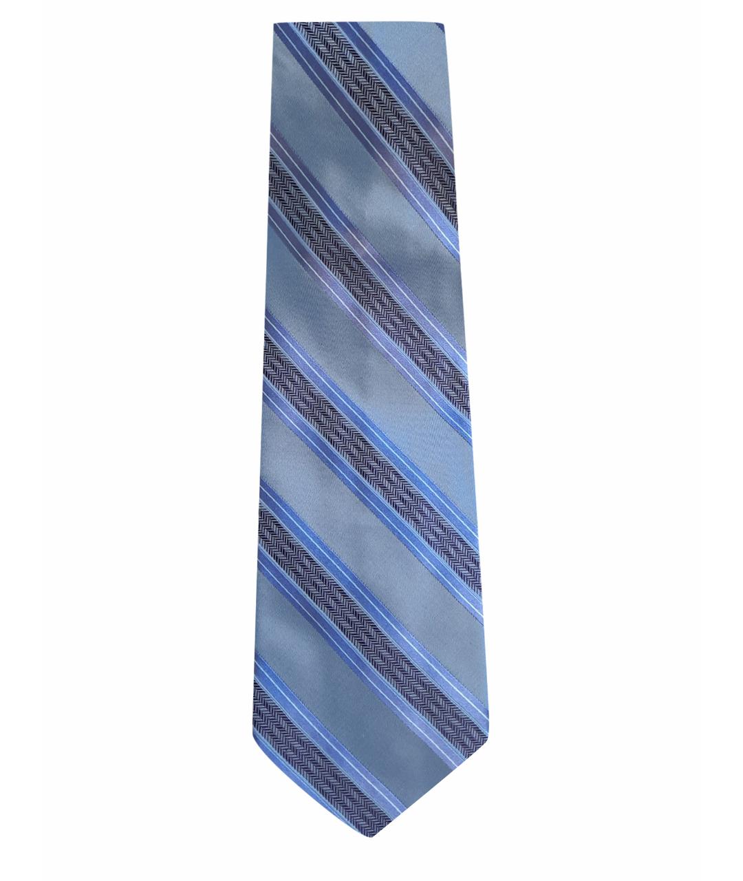 VALENTINO Голубой шелковый галстук, фото 1