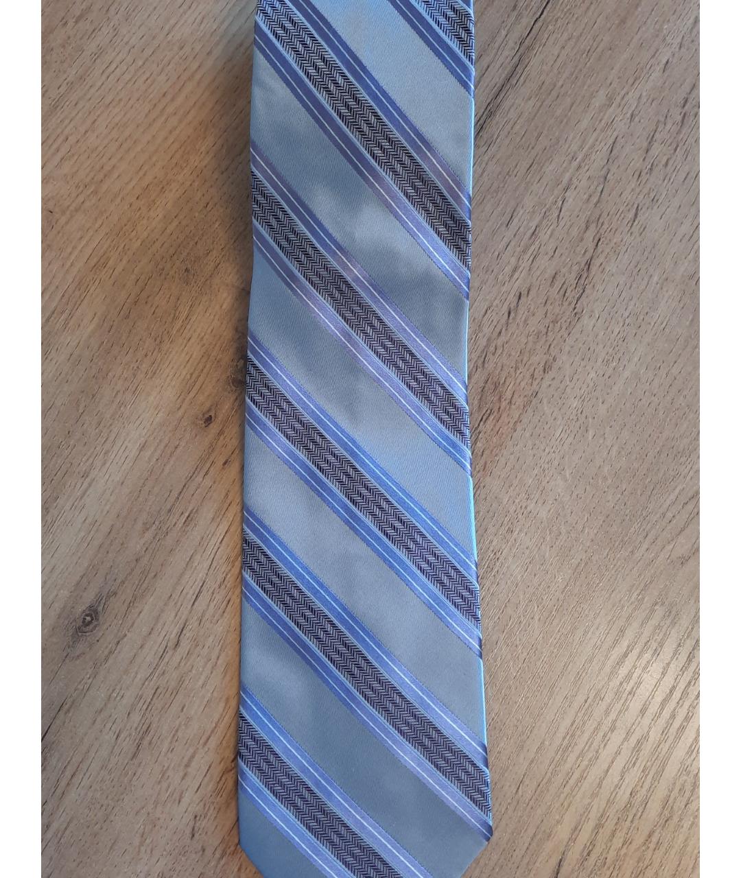 VALENTINO Голубой шелковый галстук, фото 4
