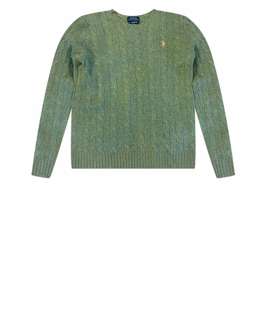 POLO RALPH LAUREN Зеленый шерстяной джемпер / свитер, фото 1