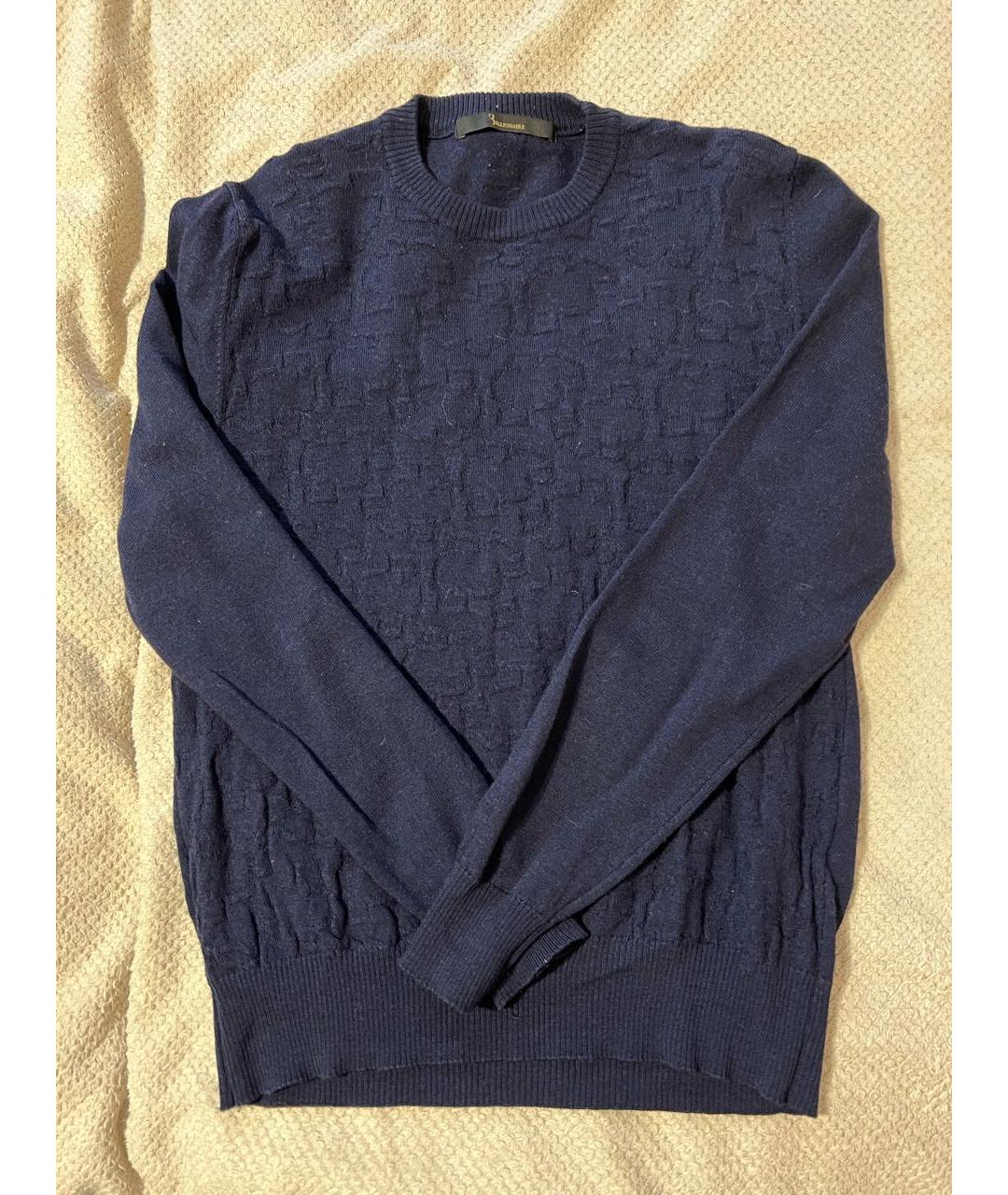 BILLIONAIRE Темно-синий кашемировый джемпер / свитер, фото 3