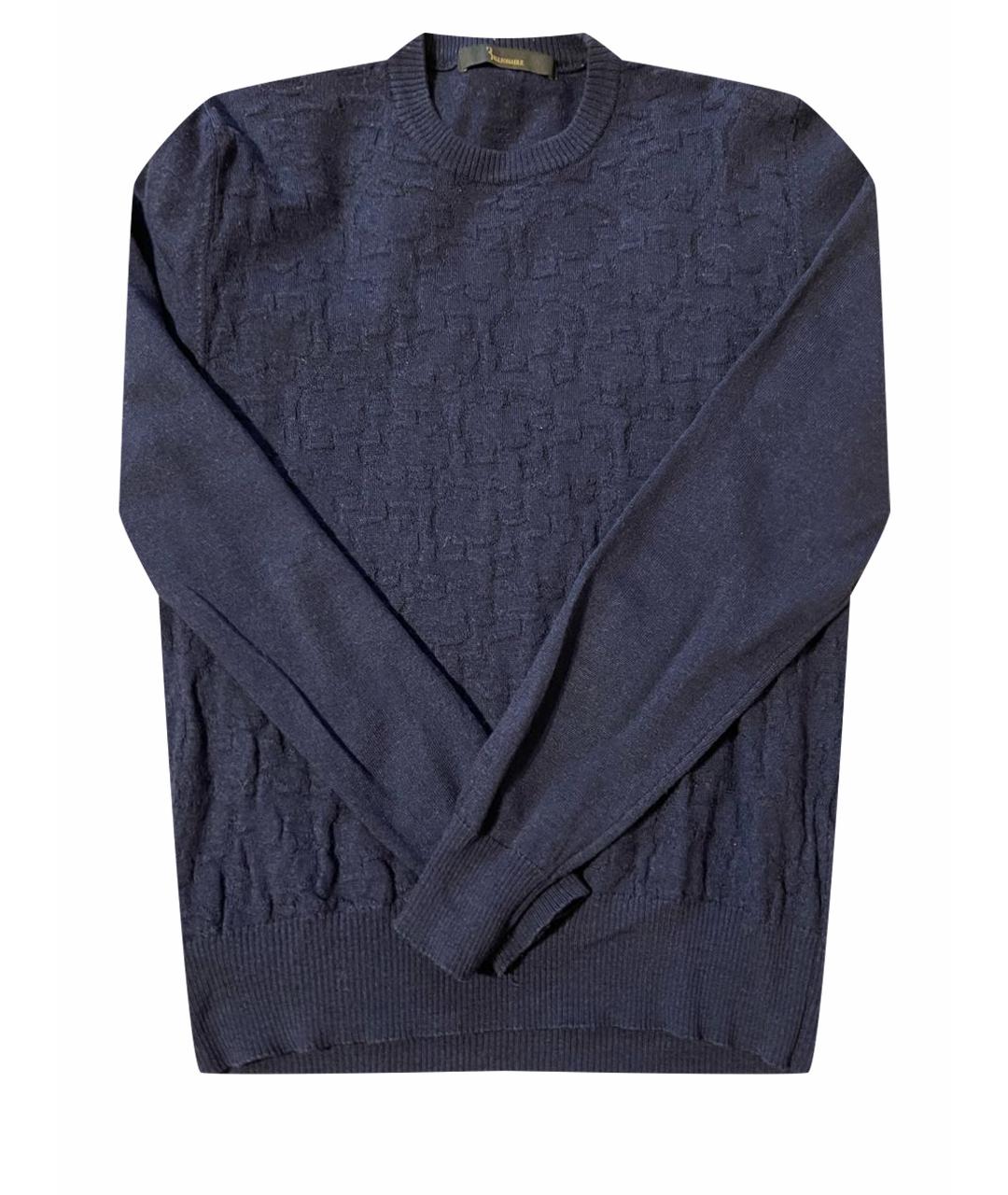 BILLIONAIRE Темно-синий кашемировый джемпер / свитер, фото 1