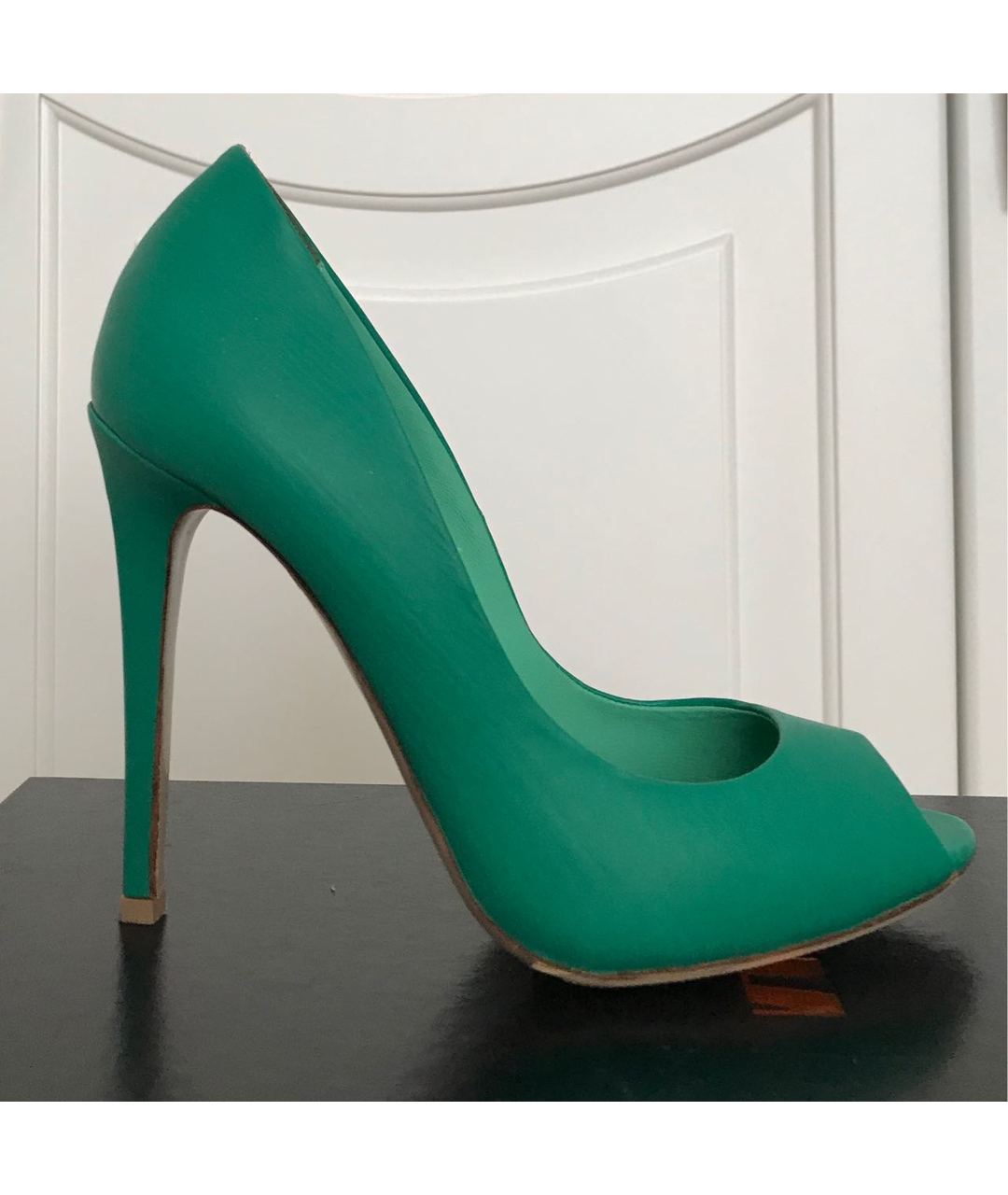 LE SILLA Зеленые кожаные туфли, фото 9