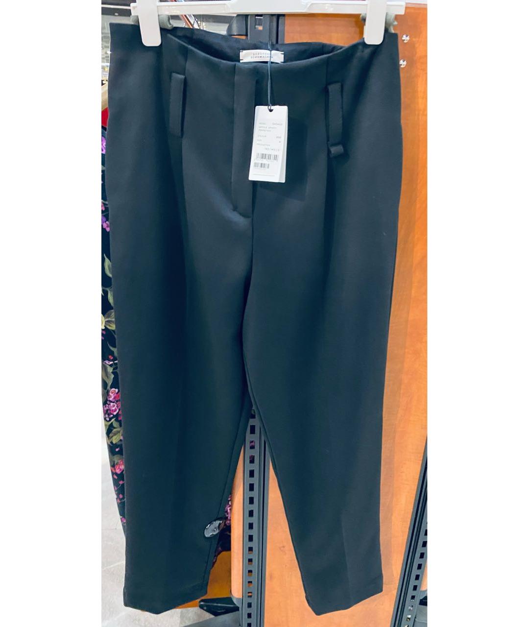 DOROTHEE SCHUMACHER Черные шерстяные прямые брюки, фото 5