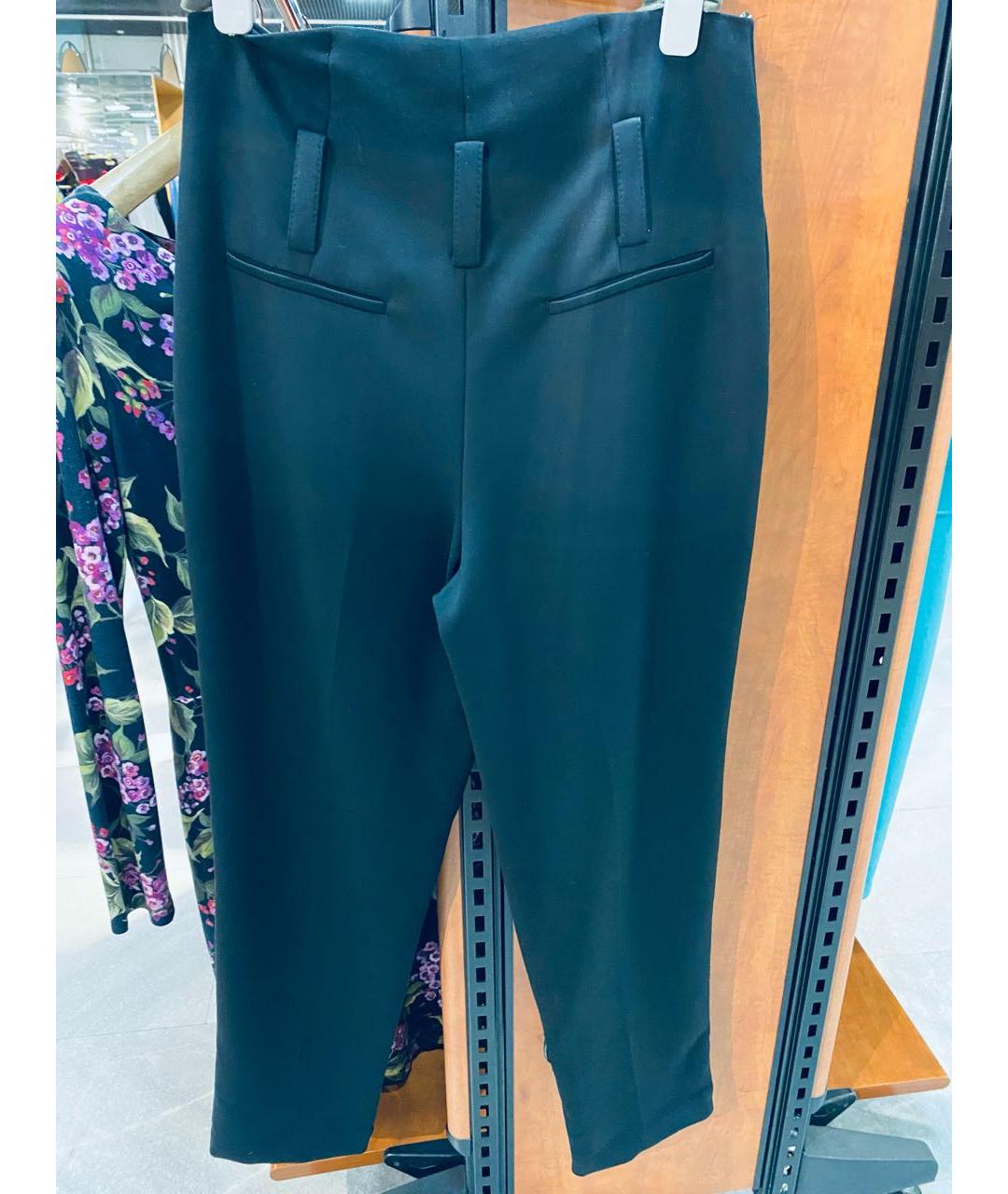 DOROTHEE SCHUMACHER Черные шерстяные прямые брюки, фото 2