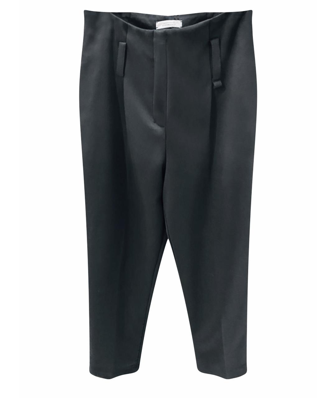 DOROTHEE SCHUMACHER Черные шерстяные прямые брюки, фото 1