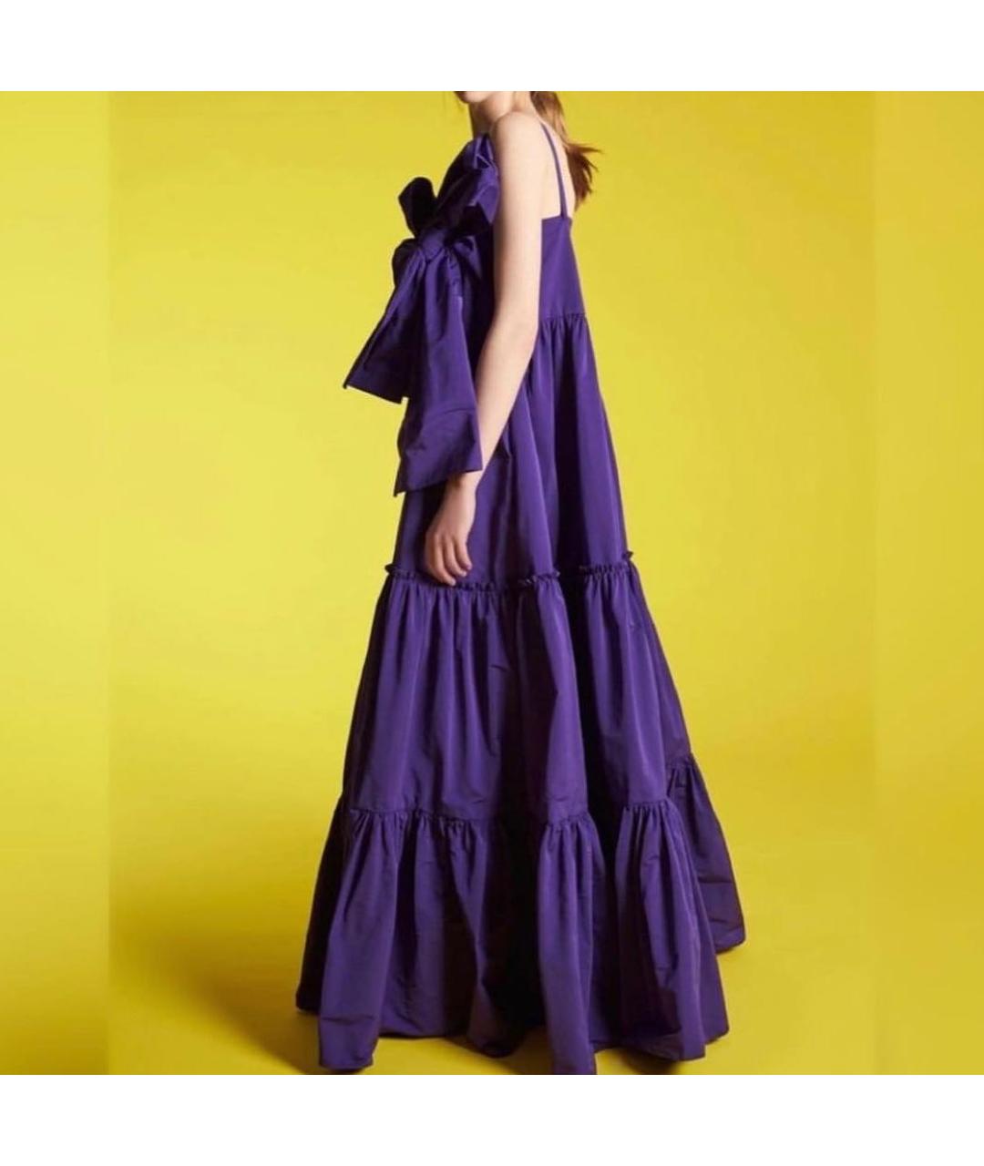 ROCHAS Фиолетовое полиэстеровое вечернее платье, фото 6