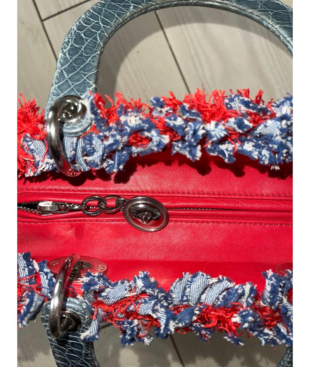 CHRISTIAN DIOR PRE-OWNED Красная сумка с короткими ручками, фото 6