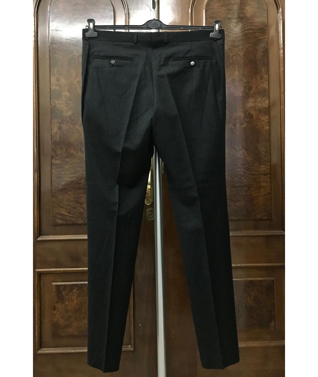 CHRISTIAN LACROIX Черные шерстяные классические брюки, фото 2