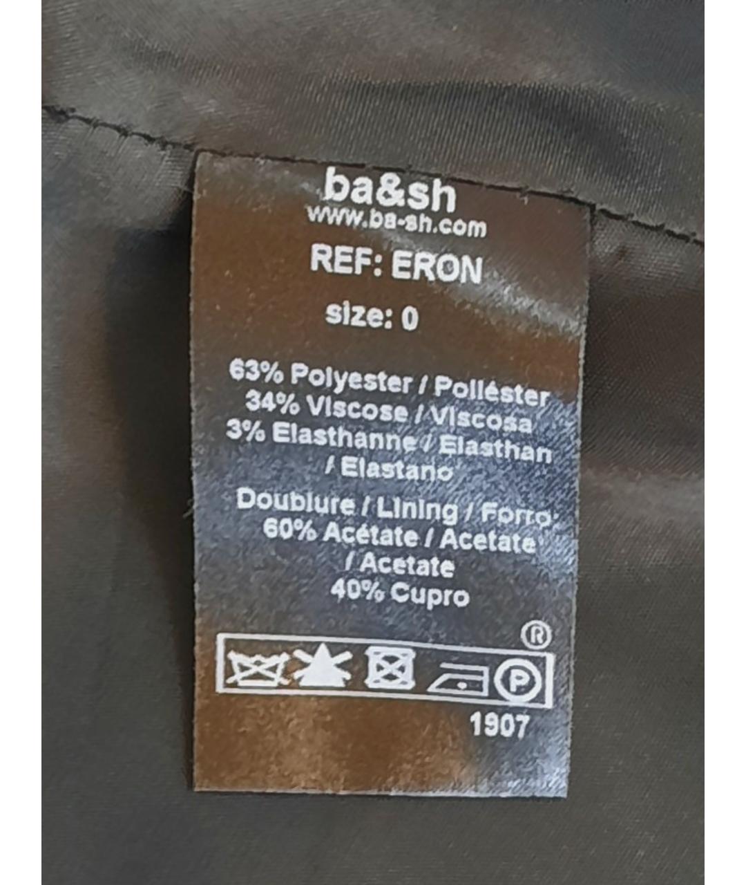 BA&SH Черный полиэстеровый жакет/пиджак, фото 7