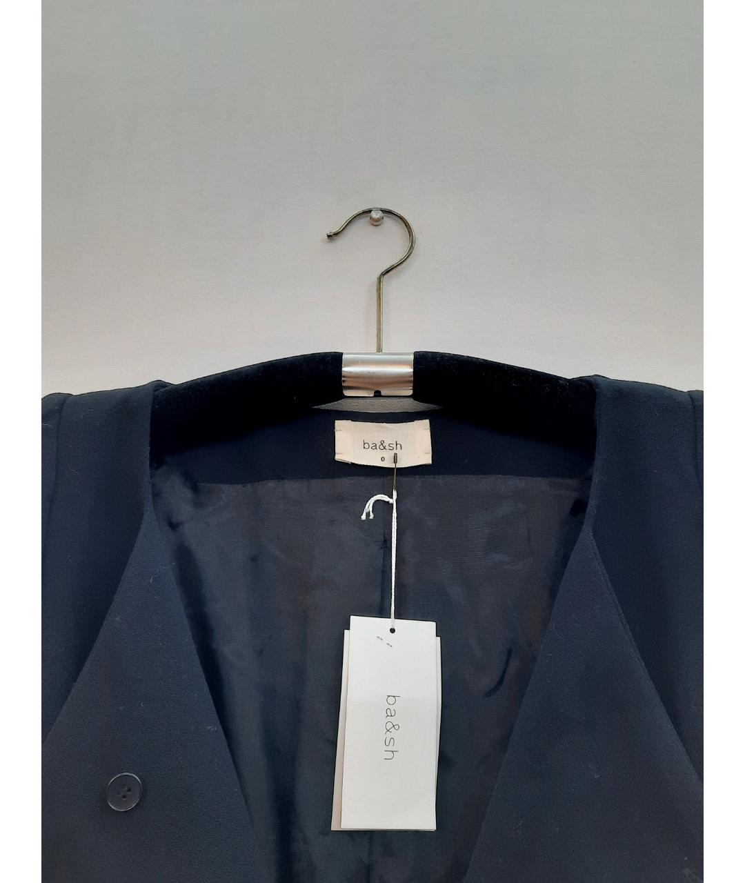 BA&SH Черный полиэстеровый жакет/пиджак, фото 3