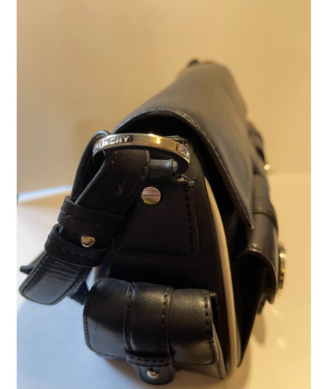 GIVENCHY Черная кожаная сумка с короткими ручками, фото 3