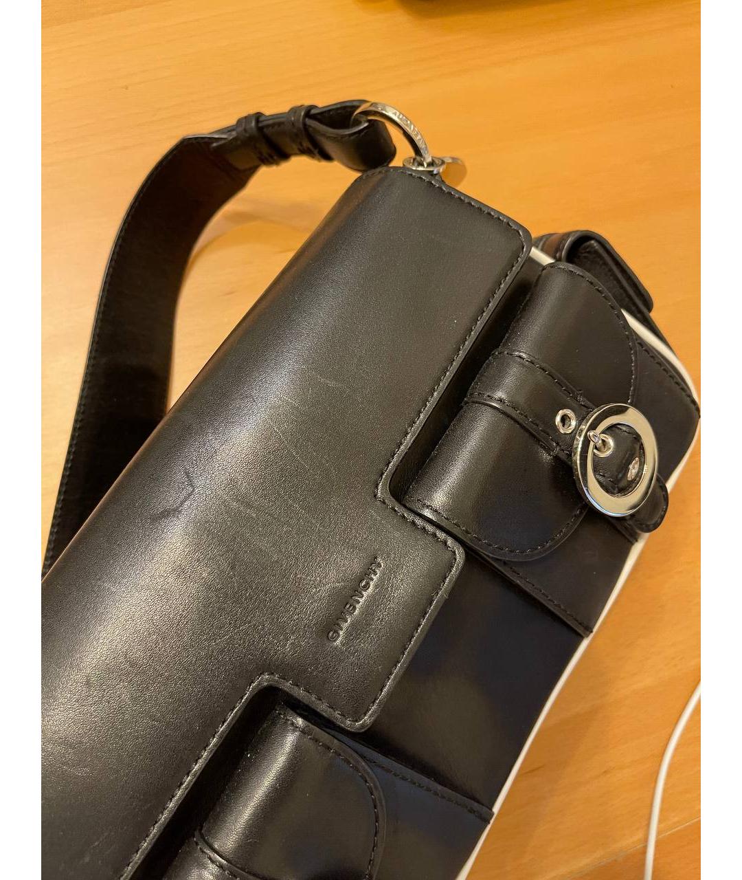 GIVENCHY Черная кожаная сумка с короткими ручками, фото 8