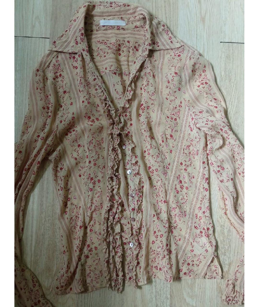 DOROTHEE SCHUMACHER Бежевая шелковая блузы, фото 6