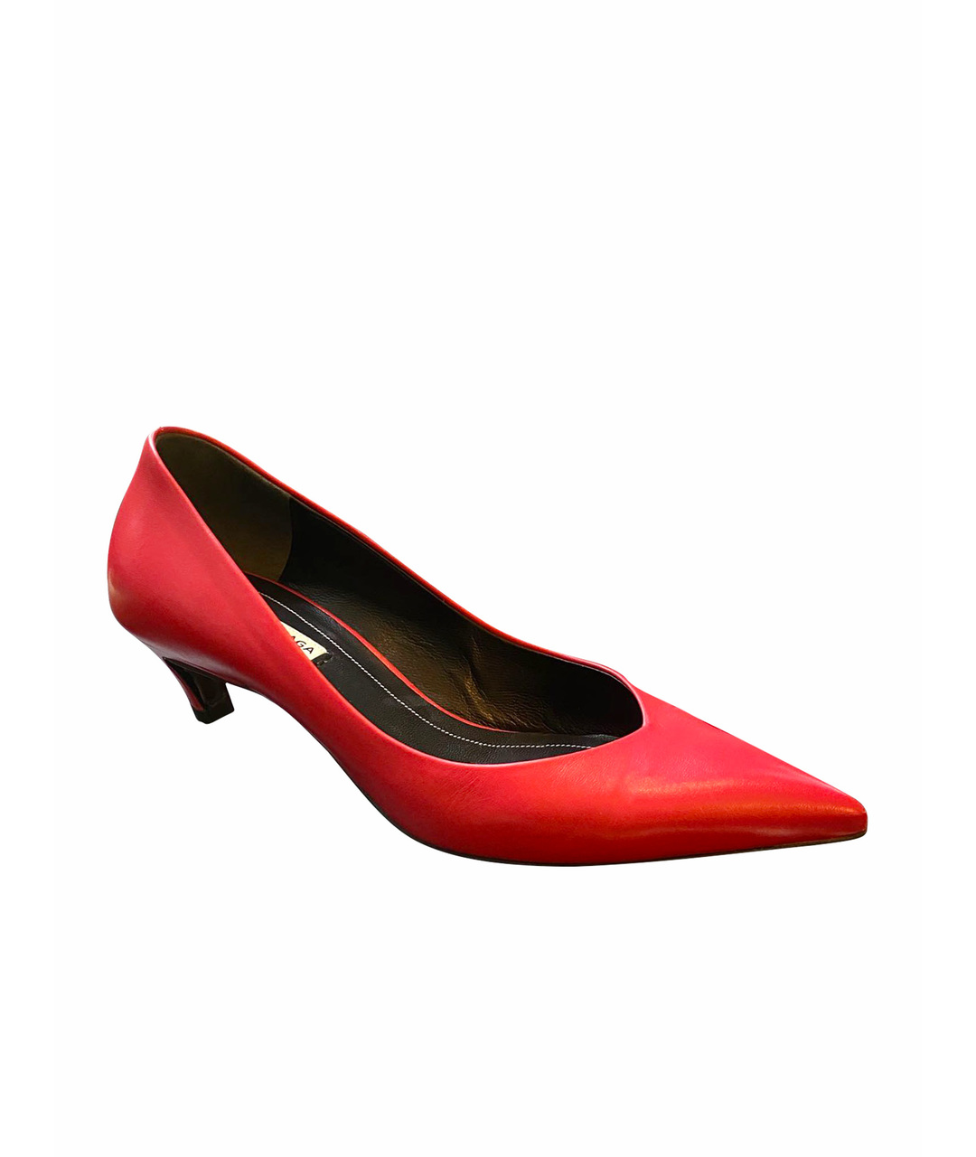 BALENCIAGA Красные кожаные туфли, фото 1