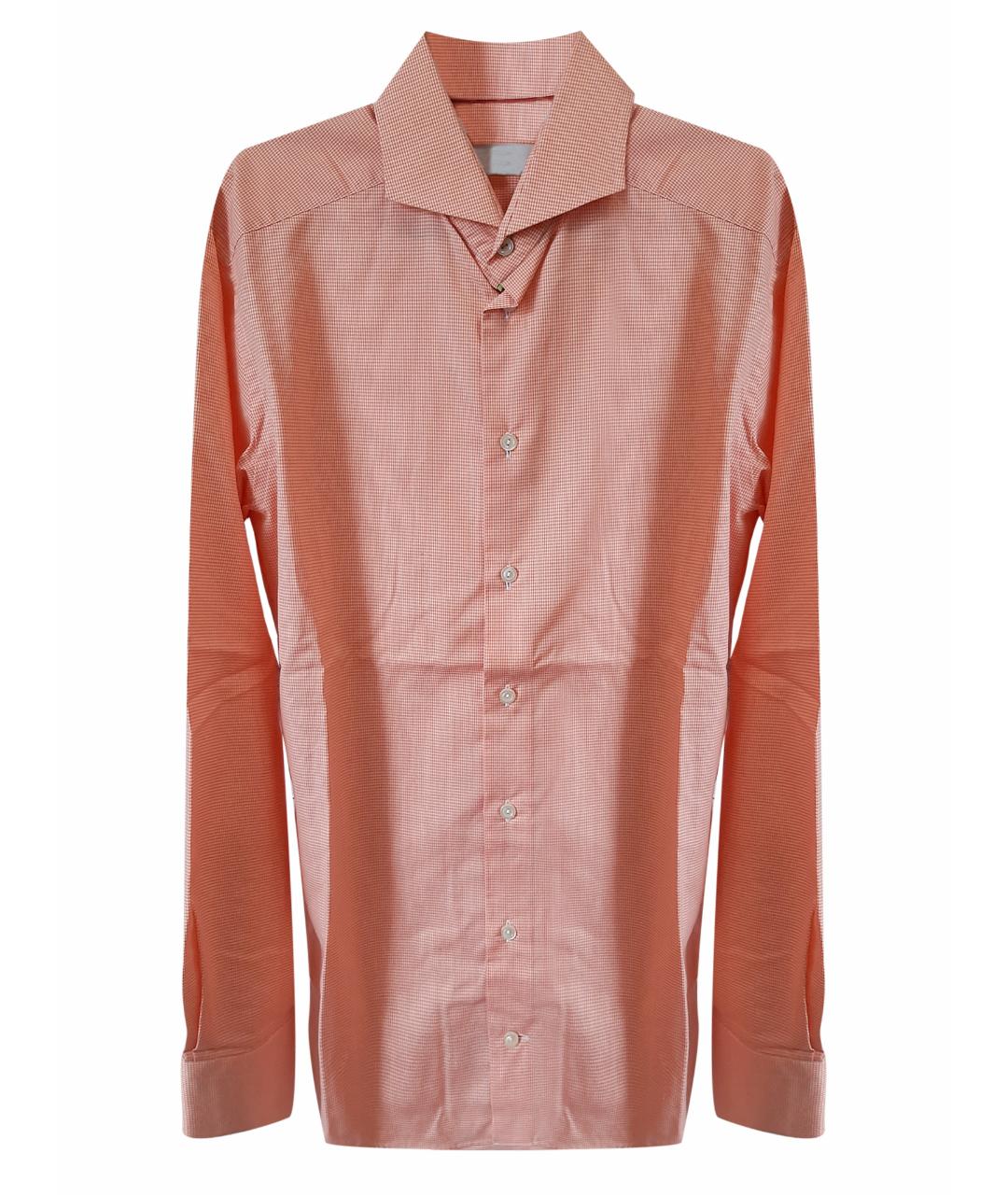 ETON Оранжевая хлопковая классическая рубашка, фото 1