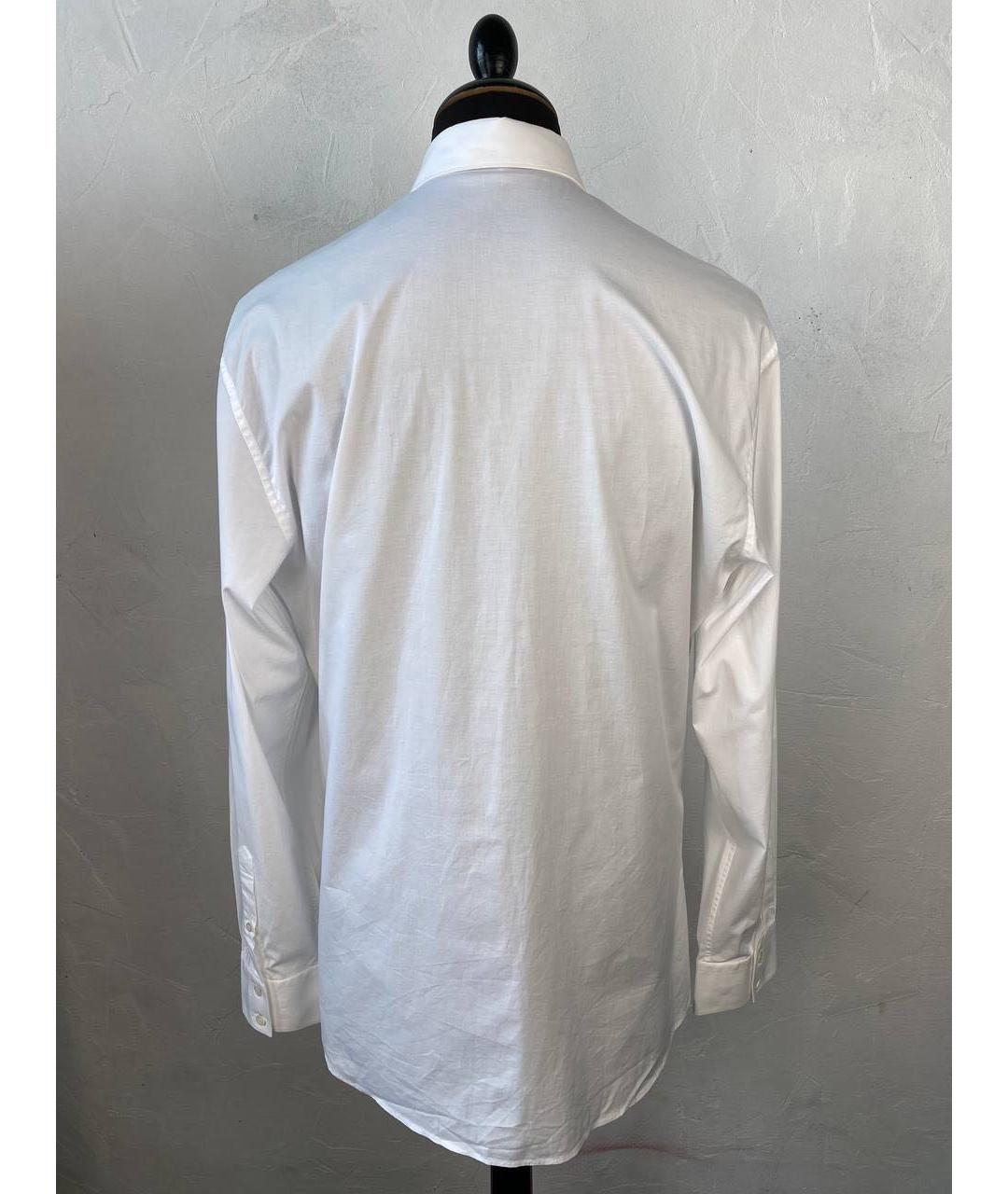 ALEXANDER MCQUEEN Белая хлопко-лиоцелловая кэжуал рубашка, фото 2