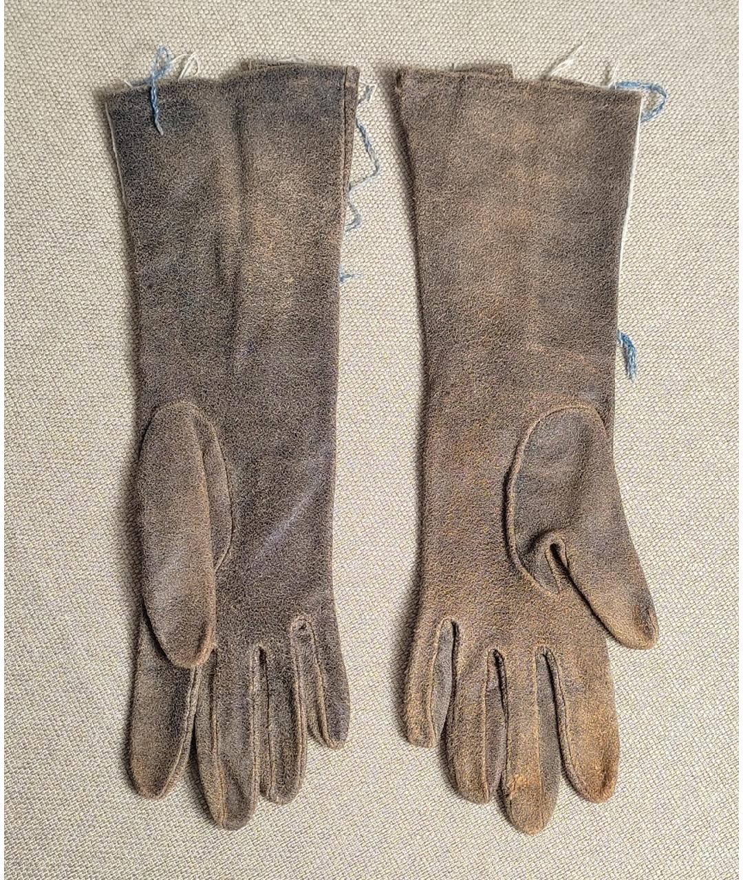 JOHN GALLIANO Коричневые перчатки, фото 2