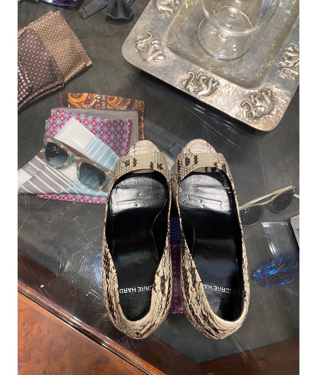 PIERRE HARDY Бежевые туфли из экзотической кожи, фото 3