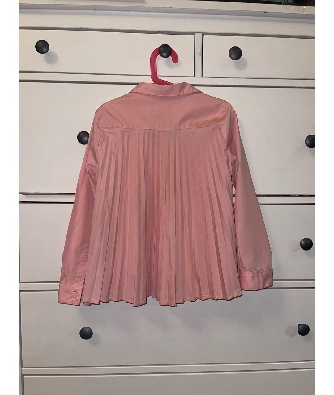 EMPORIO ARMANI Розовая хлопковая рубашка/блузка, фото 2