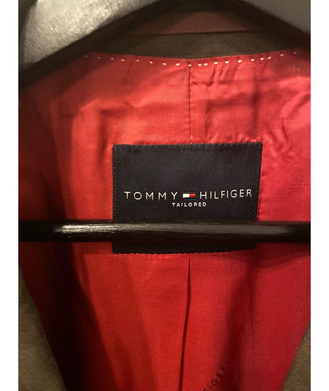 HILFIGER COLLECTION Коричневый шерстяной жакет/пиджак, фото 3