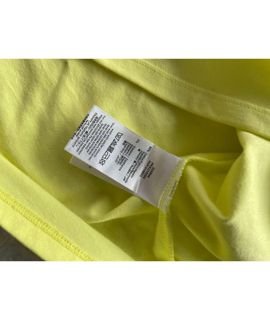 DKNY Желтый хлопковый детская футболка / топ, фото 7