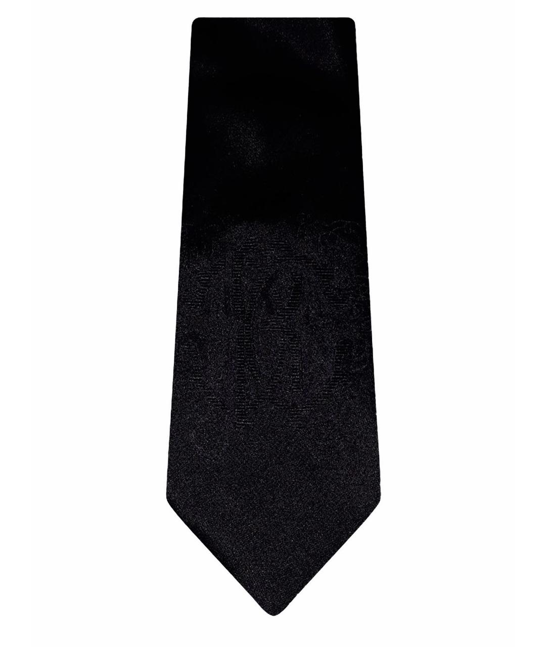 ROBERTO CAVALLI Черный шелковый галстук, фото 1