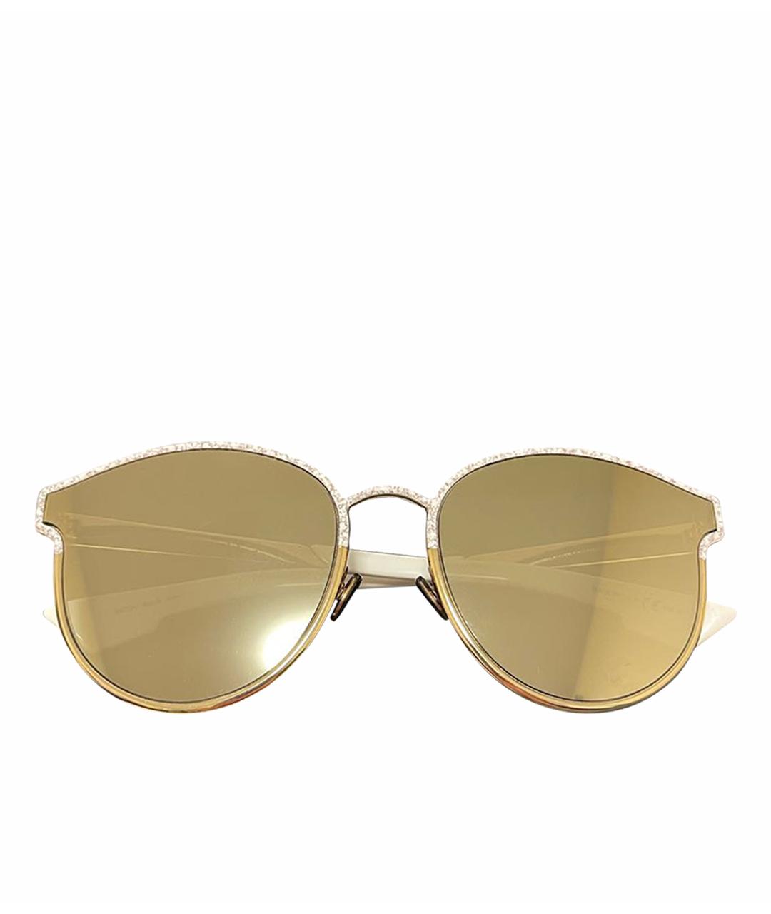 CHRISTIAN DIOR PRE-OWNED Золотые пластиковые солнцезащитные очки, фото 1