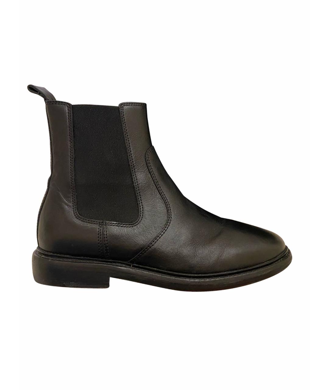 ISABEL MARANT Черные кожаные ботинки, фото 1