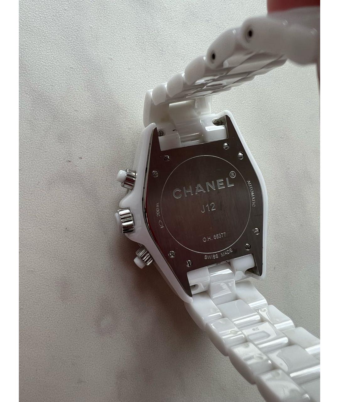 CHANEL PRE-OWNED Белые металлические часы, фото 2