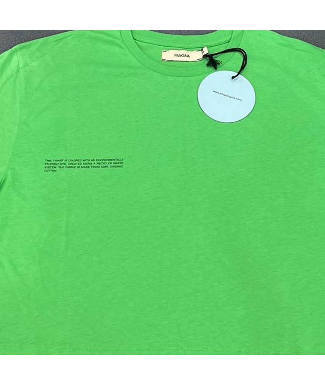 THE PANGAIA Зеленая хлопковая футболка, фото 4