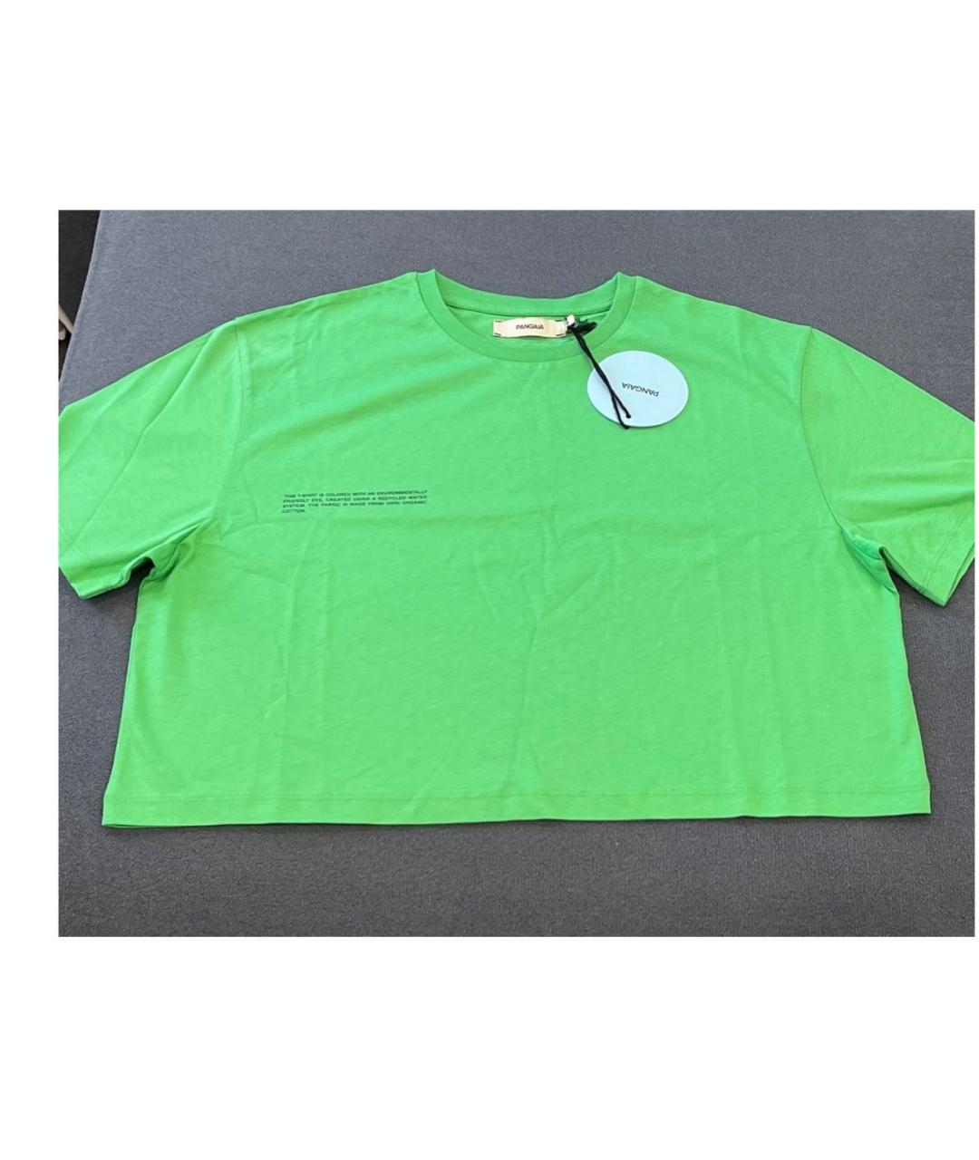THE PANGAIA Зеленая хлопковая футболка, фото 5
