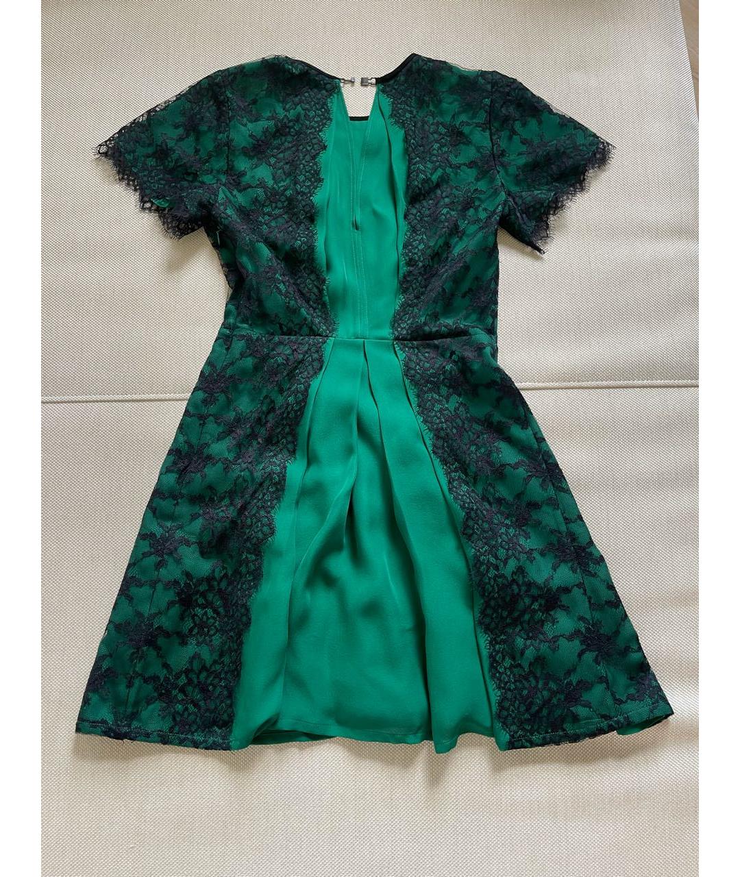 PLEIN SUD Зеленые шелковое коктейльное платье, фото 2