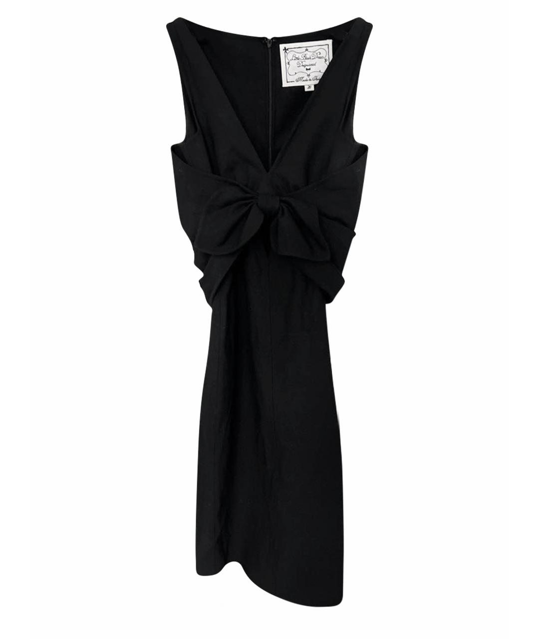 DSQUARED2 Черное шерстяное вечернее платье, фото 1