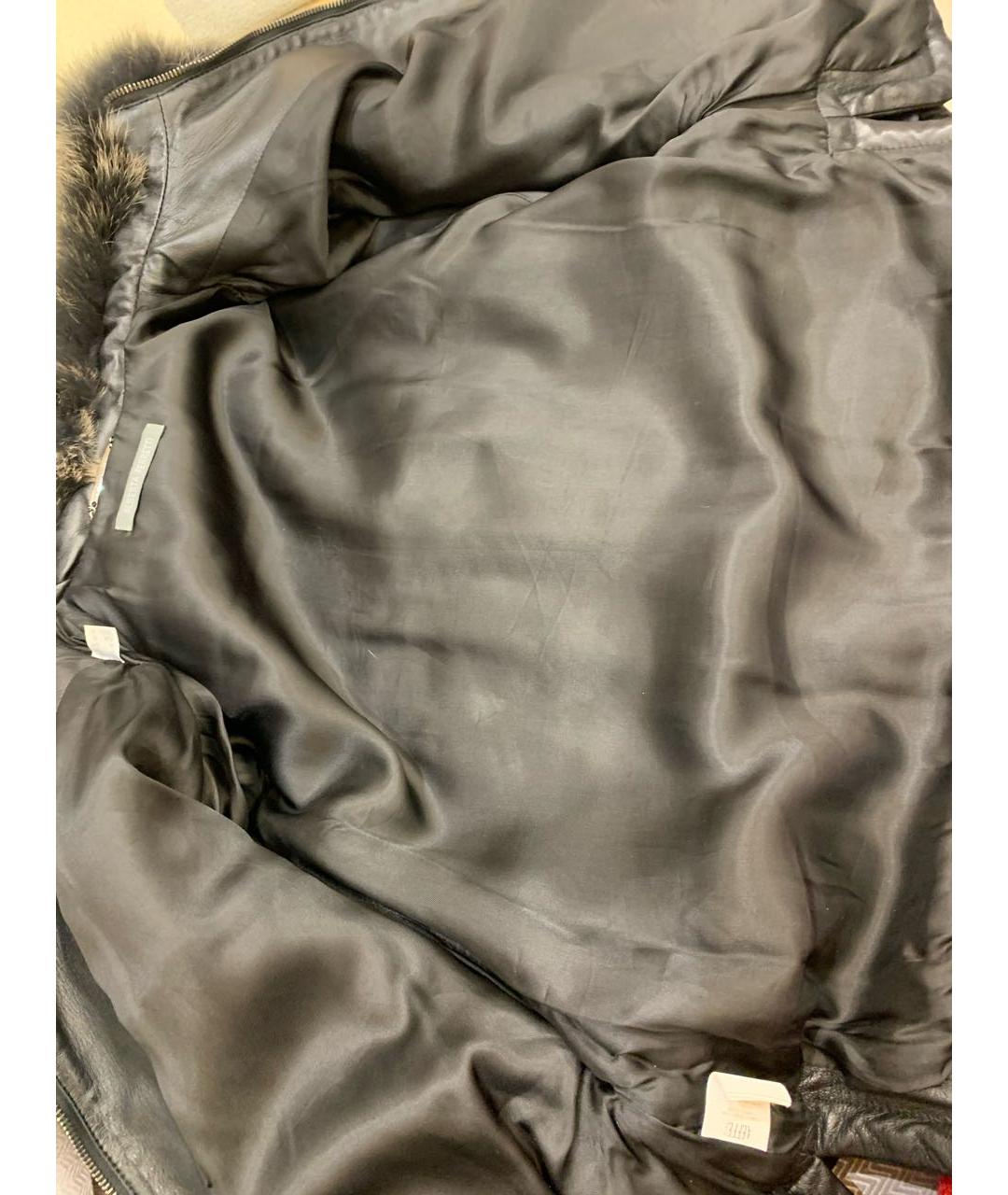 ALBERTA FERRETTI Черная кожаная куртка, фото 8