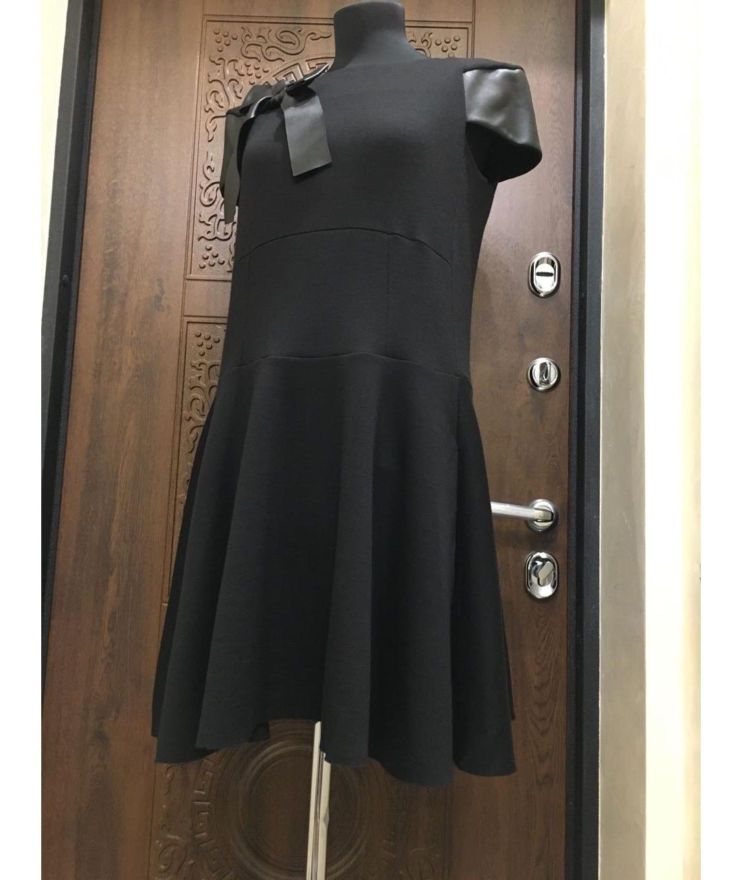 LOUIS VUITTON PRE-OWNED Черное шерстяное платье, фото 4