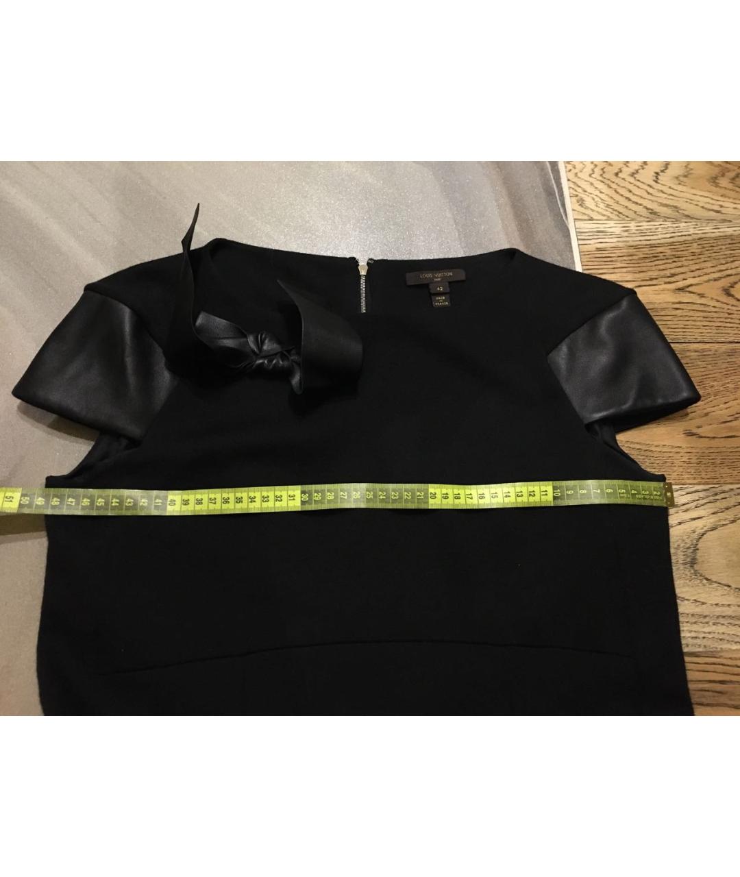 LOUIS VUITTON PRE-OWNED Черное шерстяное платье, фото 6