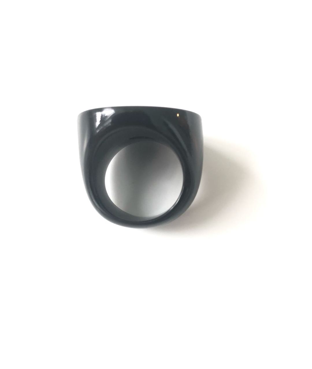 CHANEL PRE-OWNED Черное пластиковое кольцо, фото 3